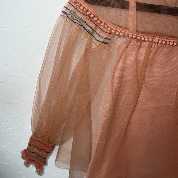 NWT Tia Cibani Antoinette Smocked Blouse size 3-4T - Picture 4 of 7